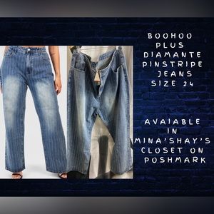 Boohoo pinstripe jeans